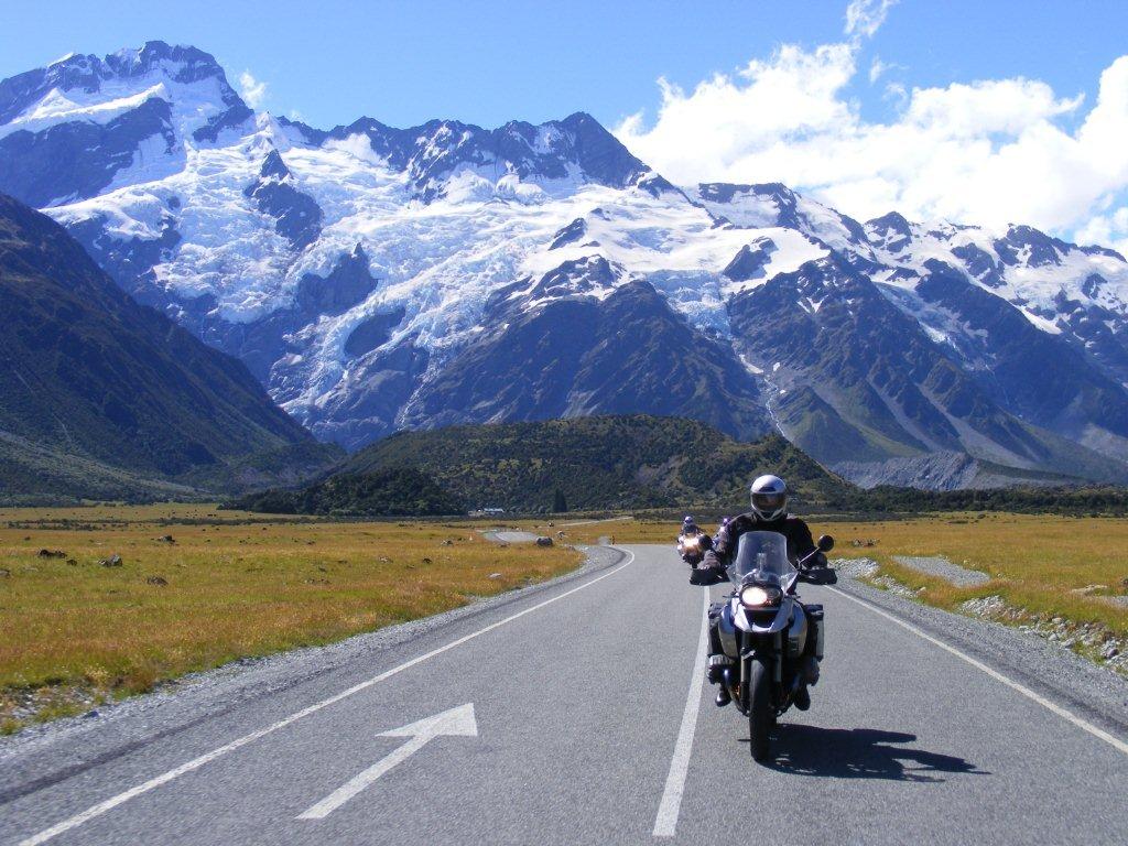 Mount Cook Neuseeland Motorradreise Luxus Overcross 